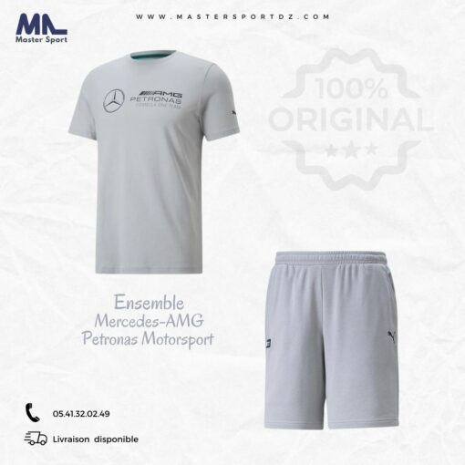 Ensemble Mercedes-AMG Petronas Motorsport F1 Essentials Logo Homme - Gris  sku 536447-02 https://mastersportdz.com