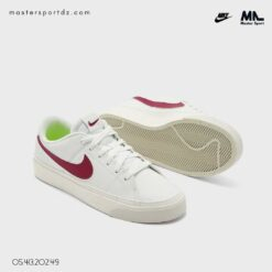 Chaussure pour Femme - NIKE Court Legacy Canvas Sneaker in White & Purple  DH3161-106 https://mastersportdz.com