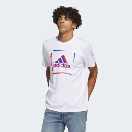 Adidas T-shirt graphique et bicolore à manches courtes Stencil - blanc HS2517 https://mastersportdz.com original Algerie DZ