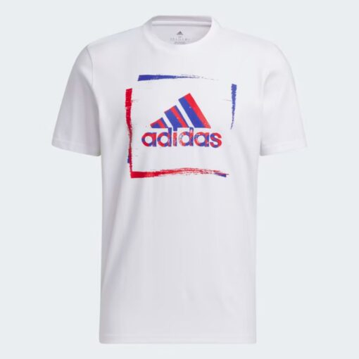 Adidas T-shirt graphique et bicolore à manches courtes Stencil - blanc HS2517 https://mastersportdz.com original Algerie DZ