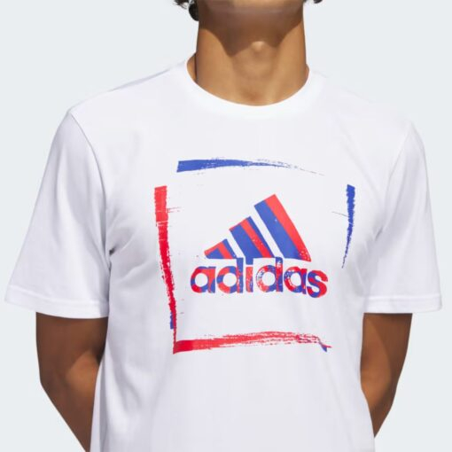 Adidas T-shirt graphique et bicolore à manches courtes Stencil - blanc HS2517 https://mastersportdz.com original Algerie DZ