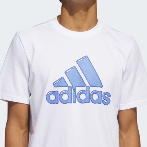 T-shirt White Logo Pen Fill - Sportswear Graphic HS2512 https://mastersportdz.com original Algerie DZ