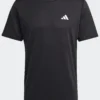 T-shirt Noir de training Train Essentials  sku IC7428 https://mastersportdz.com